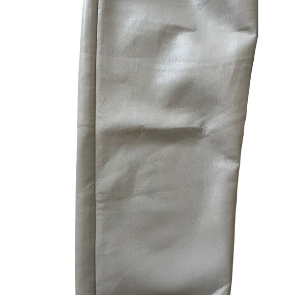 Aritzia Wilfred Vegan‎ Faux Leather Melina Pants Women’s 12 High Rise *flawed - Picture 3 of 8